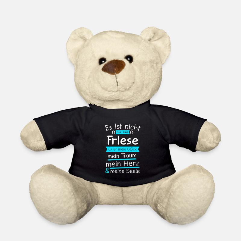 Friese Friesenpferd Friesen Geschenk - Teddy - Schwarz