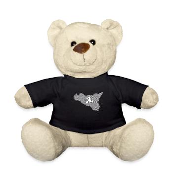 trinacria bandiera siciliana maglietta - Teddy - Schwarz - Vorne