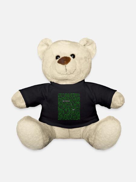 Computer Scientist Nerd Gift Programming Geek - Teddy Bear - black