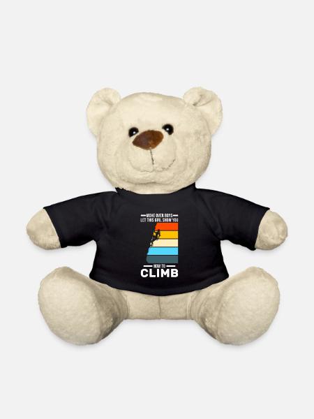 Climbing Girl Climbing Girl Geschenk - Teddy - Schwarz