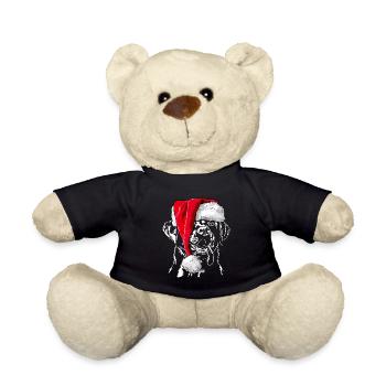 Santa Labrador Chiens Labbi Wilsigns - Nounours - noir - Devant