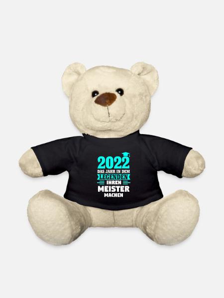 Meister 2022 Meister Meisterprüfung Geschenk - Teddy - Schwarz