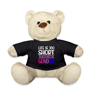 Bisexuel Bisexuel Drapeau LGBT - Nounours - noir - Devant