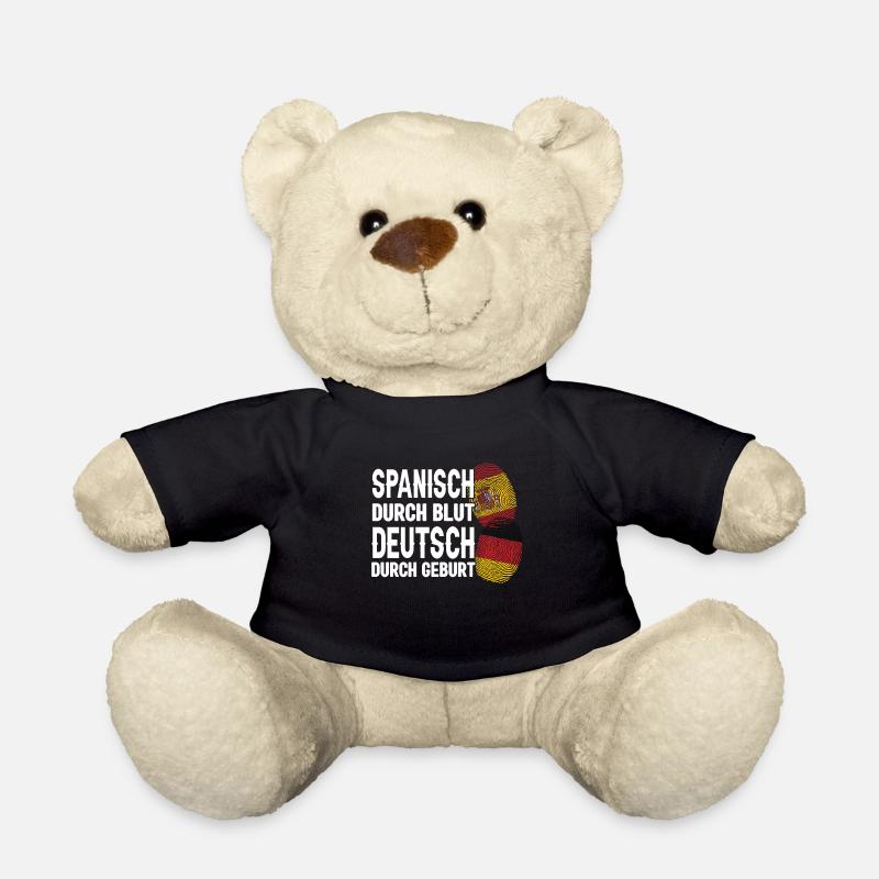 Deutscher Spanier Deutschland Geschenk - Teddy - Schwarz