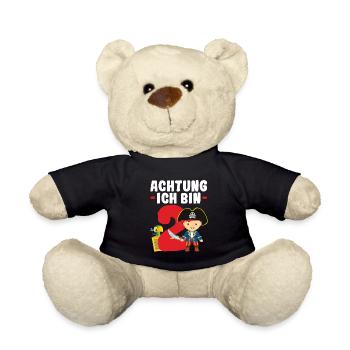 2.Geburtstag Pirat Piraten Party Geschenk - Teddy - Schwarz - Vorne