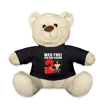 2.Geburtstag Pirat Piraten Party Geschenk - Teddy - Schwarz - Vorne