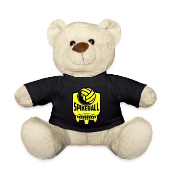 Farben änderbar | Roundnet Spikeball Team Fun - Teddy - Schwarz - Vorne