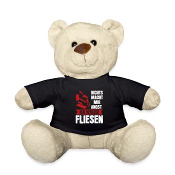Fliesenleger Beruf Plattenleger Geschenk - Teddy - Schwarz - Vorne