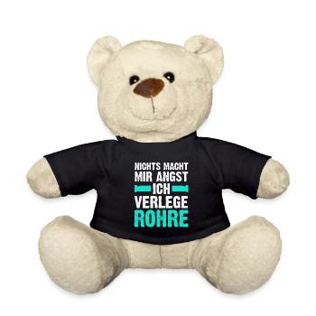Klempner Beruf Installateur Geschenk - Teddy - Schwarz - Vorne