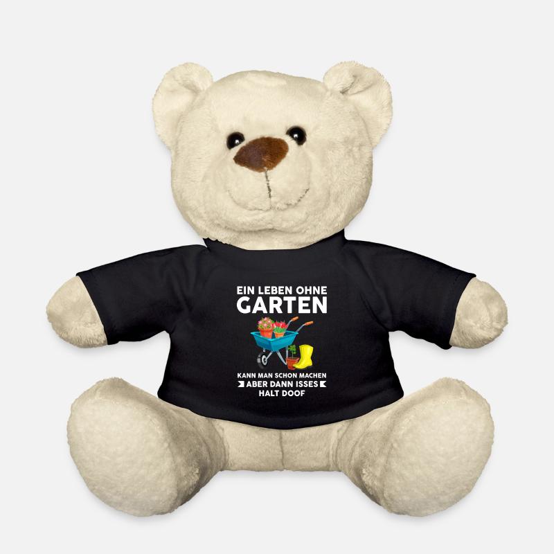 Gartenarbeit Garten Landschaftsgärtner Geschenk - Teddy - Schwarz