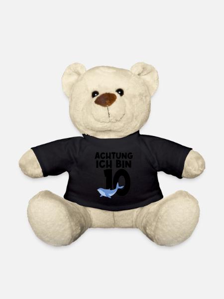 10. Geburtstag Wal 10 Jahre alt Geschenk - Teddy - Schwarz