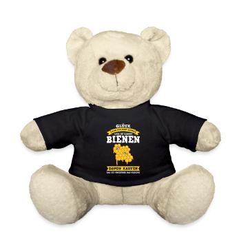 Imker Bienen Imkern Geschenk - Teddy - Schwarz - Vorne