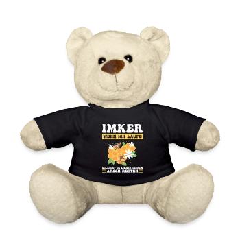 Imker Bienen Bienenzüchter Geschenk - Teddy - Schwarz - Vorne