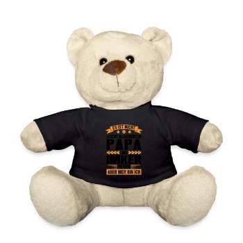 Imker Papa Imkern Geschenk - Teddy - Schwarz - Vorne