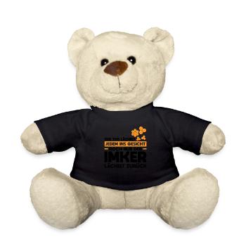 Imker Bienen Biene Geschenk - Teddy - Schwarz - Vorne