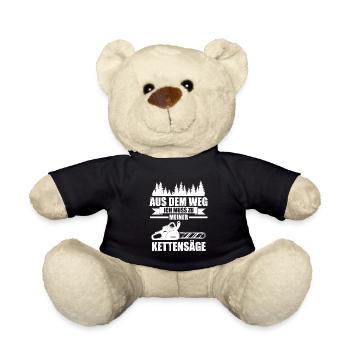 Baumpfleger Forstwirt Arborist Geschenk - Teddy - Schwarz - Vorne