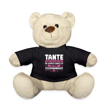 Tante Familie Lieblingstante Geschenk - Teddy - Schwarz - Vorne