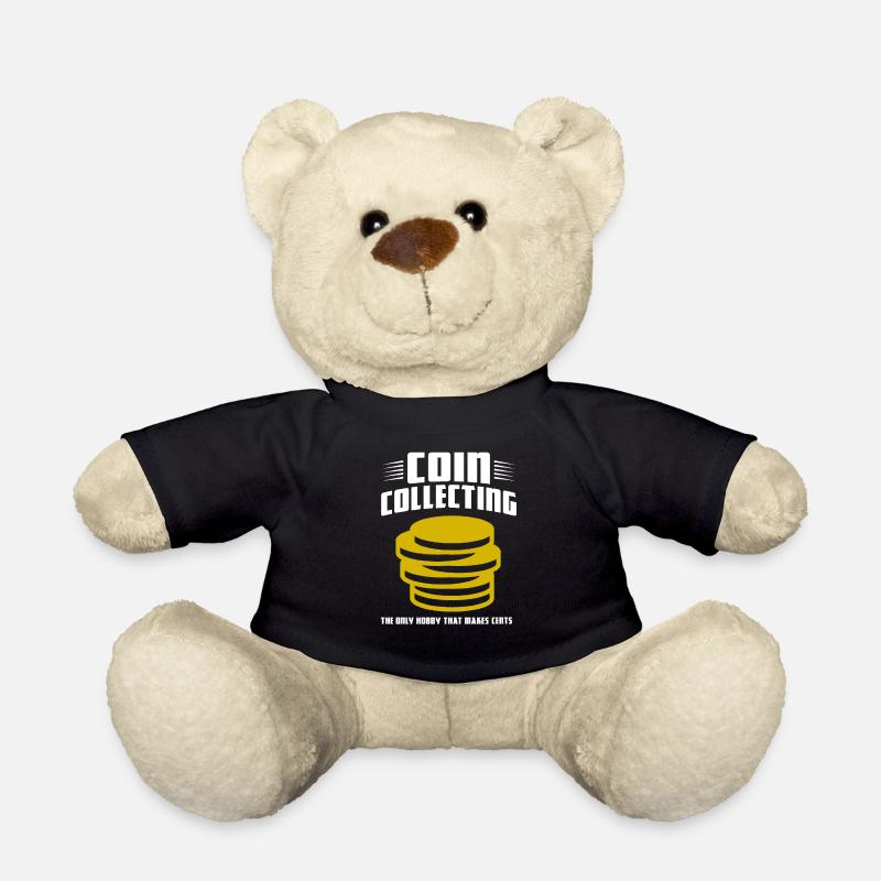 Münzen Münzen Sammler Numismatiker Geschenk - Teddy - Schwarz