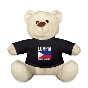Filipino Pride Pinoy Spring Roll Lumpia Thats How - Teddy - Schwarz - Vorne