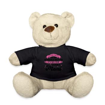 Mutter Familie Mütter Geschenk - Teddy - Schwarz - Vorne