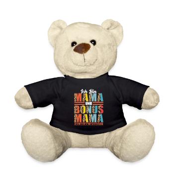 Mama Bonus Mama Mutter Geschenk - Teddy - Schwarz - Vorne