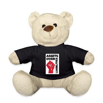 Actifs sur passifs Entrepreneur comptable - Nounours - noir - Devant