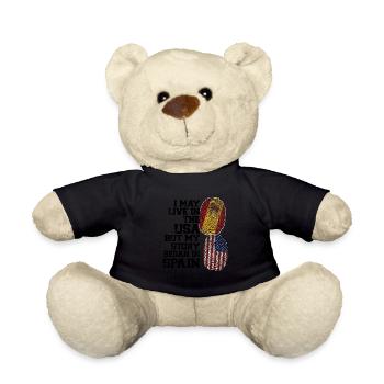 Spanisch Spanien Spanische Wurzeln Geschenk - Teddy - Schwarz - Vorne