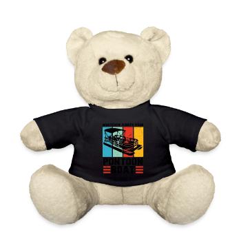 Ponton Pontonierboot Geschenk - Teddy - Schwarz - Vorne