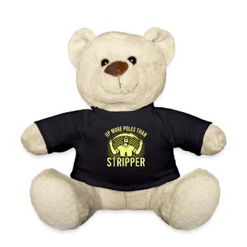 Power Lineman Stromleitung Elektriker - Teddy - Schwarz - Vorne