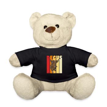 Tierfreund Degu Nagetier Deguhalter Hamster - Teddy - Schwarz - Vorne