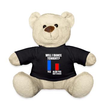 Tanzen Spruch Ballsaal Paartanz Tanz Tanzfläche - Teddy - Schwarz - Vorne
