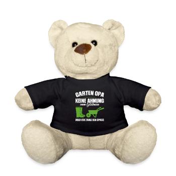 Garten Opa Gnome Großvater Geschenk - Teddy - Schwarz - Vorne