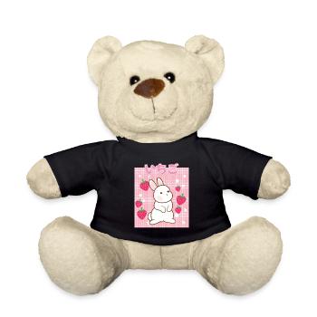 Cottagecore Erdbeermilch Otaku Anime Japanischer M - Teddy - Schwarz - Vorne