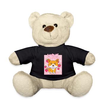 Cottagecore Erdbeermilch Otaku Anime Japanischer M - Teddy - Schwarz - Vorne