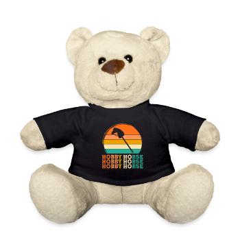 Pferdeliebhaber Retro-Design Pferdeliebhaber Gesch - Teddy - Schwarz - Vorne