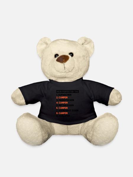 Campen Camping Wohnmobil Geschenk - Teddy - Schwarz