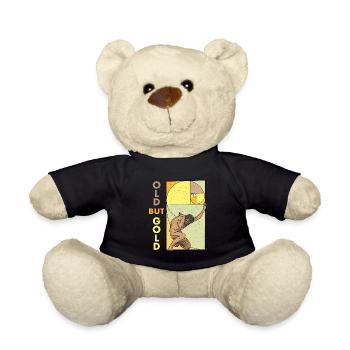 Geometrie Goldener Schnitt Fibonacci Spirale - Teddy - Schwarz - Vorne