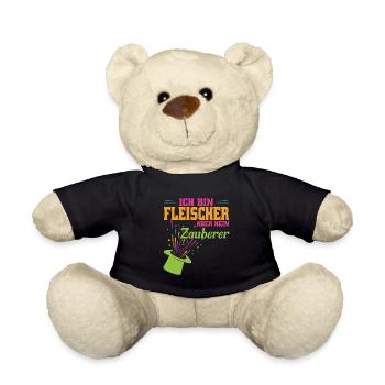 Fleischer Beruf Metzger Geschenk - Teddy - Schwarz - Vorne