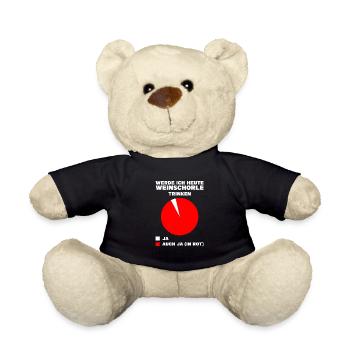 Schorle Pfälzer Pälzer Geschenk - Teddy - Schwarz - Vorne