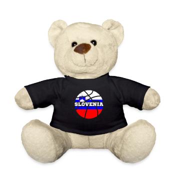 Slowenien Balkanland Slovenija Flagge Reise - Teddy - Schwarz - Vorne