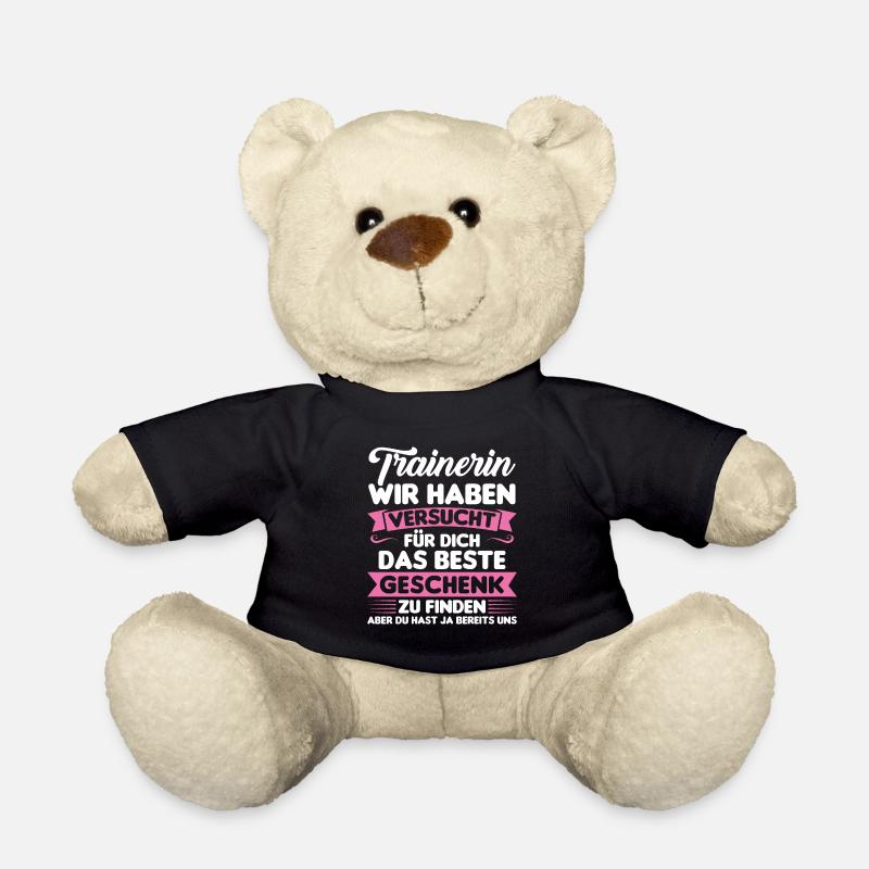 Sport Trainer Trainerin Geschenk - Teddy - Schwarz