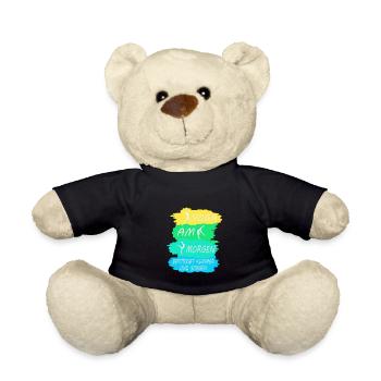 Yoga Lehrerin Kurs Meditation Geschenk Damen Matte - Teddy - Schwarz - Vorne
