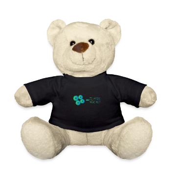 Cogs funny creative teenager cool modern fun - Teddy Bear - black - Front