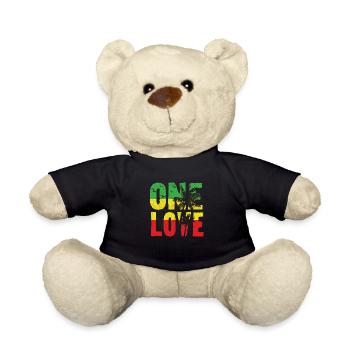 Un amour jamaïcain t-shirt - Nounours - noir - Devant