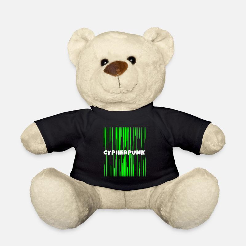 Cypherpunk | Cyber punk | IT Nerd Geek Program - Teddy Bear - black