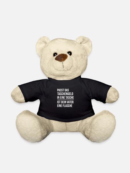 Taschengeld Dein Vater Eine Flasche Lustiges BWL S - Teddy - Schwarz