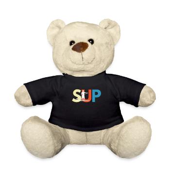 Stand Up Paddling SUP Paddle Board water sports - Teddy Bear - black - Front