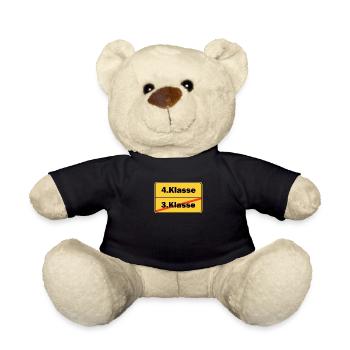 4.Klasse Schulkind Schule Grundschule - Teddy - Schwarz - Vorne