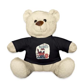I am All Booked Book Lover Books Read Books - Teddy Bear - black - Front
