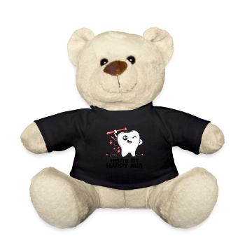 Zahnarzt Heute Ist Happy Aua Zähne Zahnmediziner Z - Teddy - Schwarz - Vorne